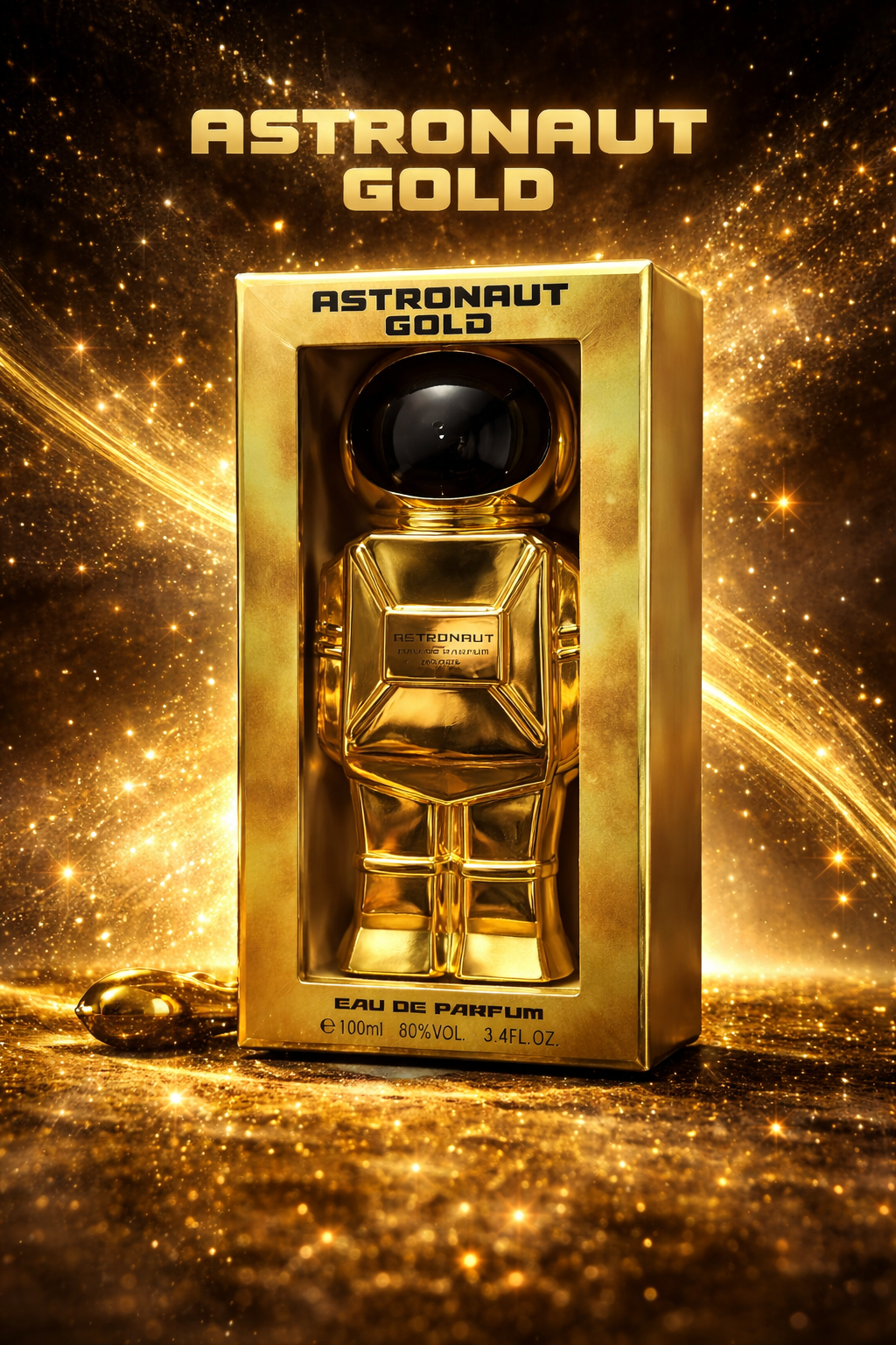 Astronaut Gold Eau de Parfum 100ml – Warm Amber & Vanilla Fragrance