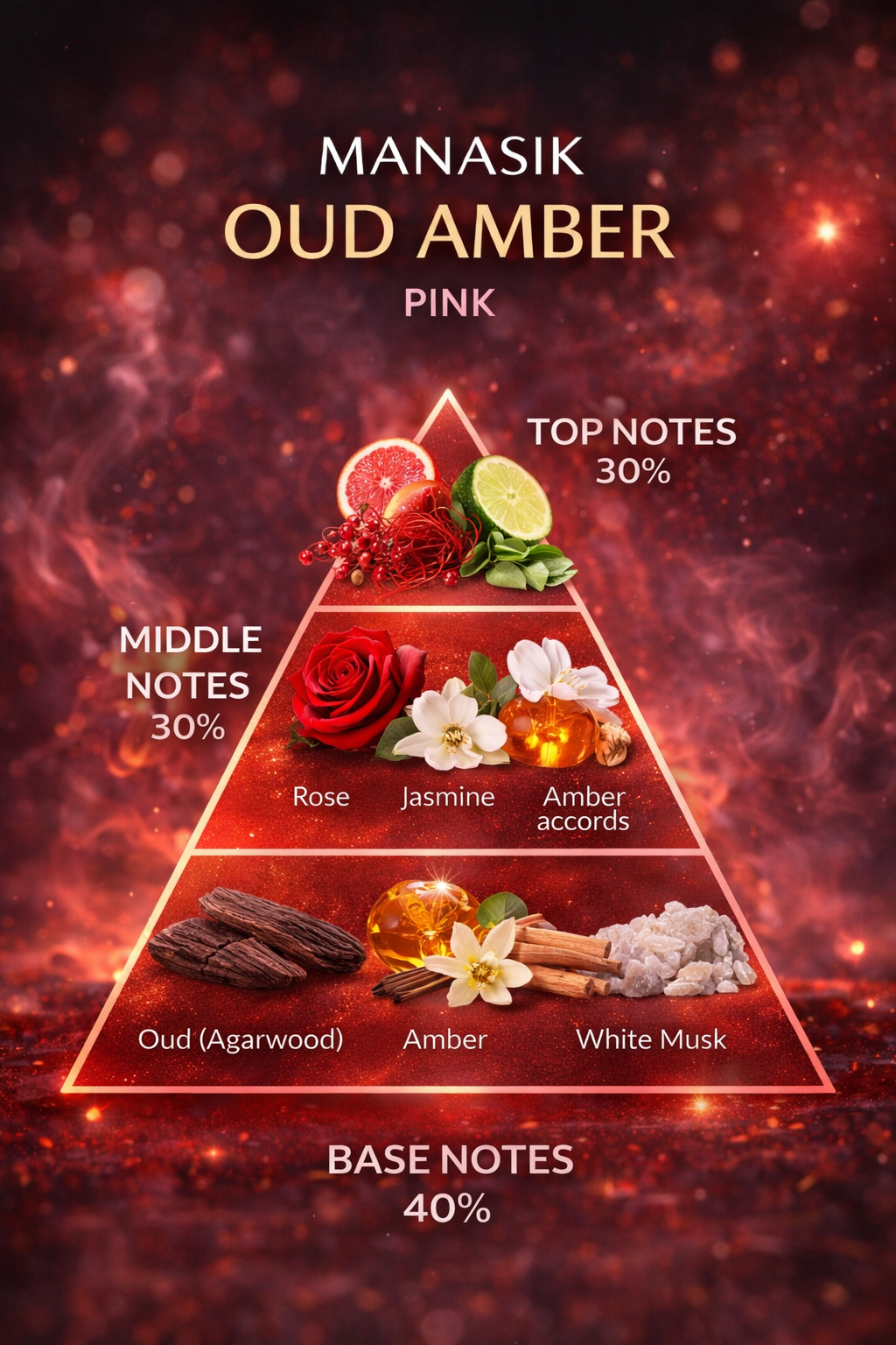 Manasik Oud Amber Pink – Eau de Parfum 100ml