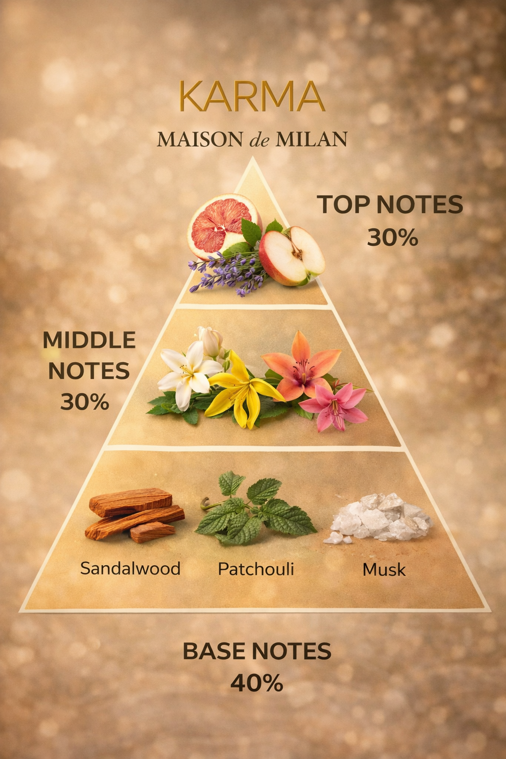 Karma by Maison de Milan 100ml Eau de Parfum | Elegant Floral Woody Fragrance