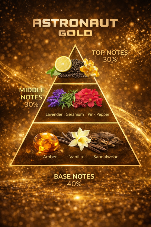 Astronaut Gold Eau de Parfum 100ml – Warm Amber & Vanilla Fragrance
